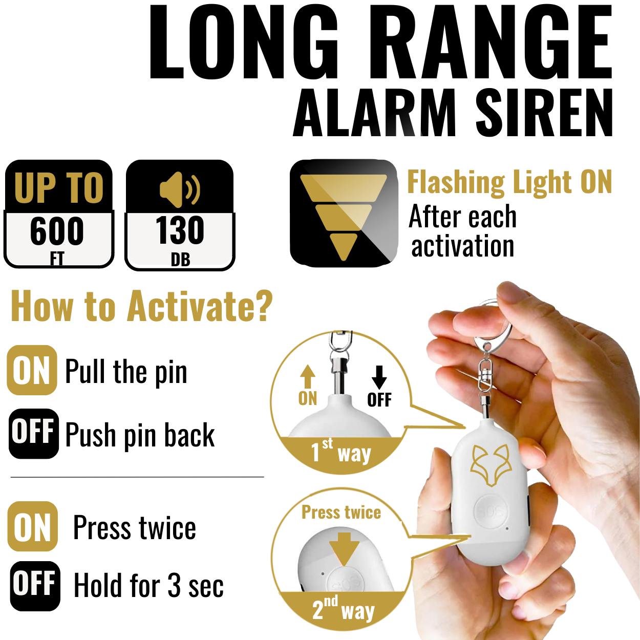 Foxy Alarm - Personal Protection Device - DG