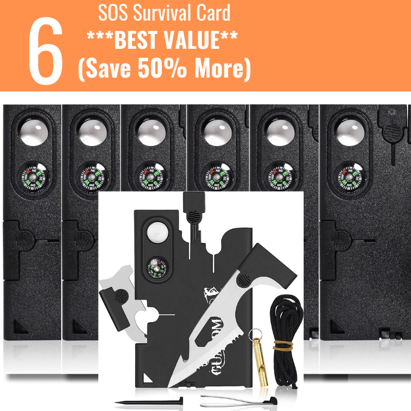 18 in 1 Survival SOS Card - DG