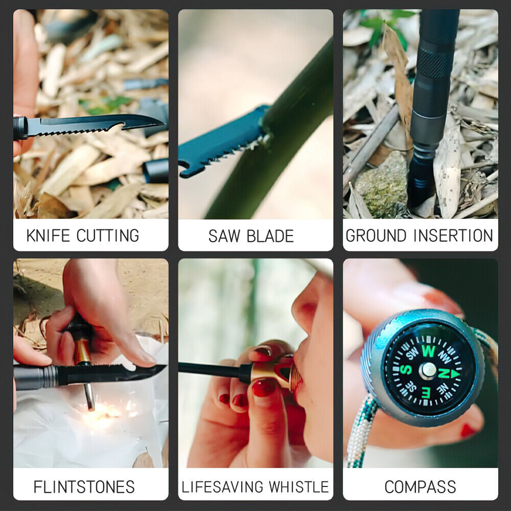 Ultra X Tactical Survival System - (10 in 1) Walking Stick