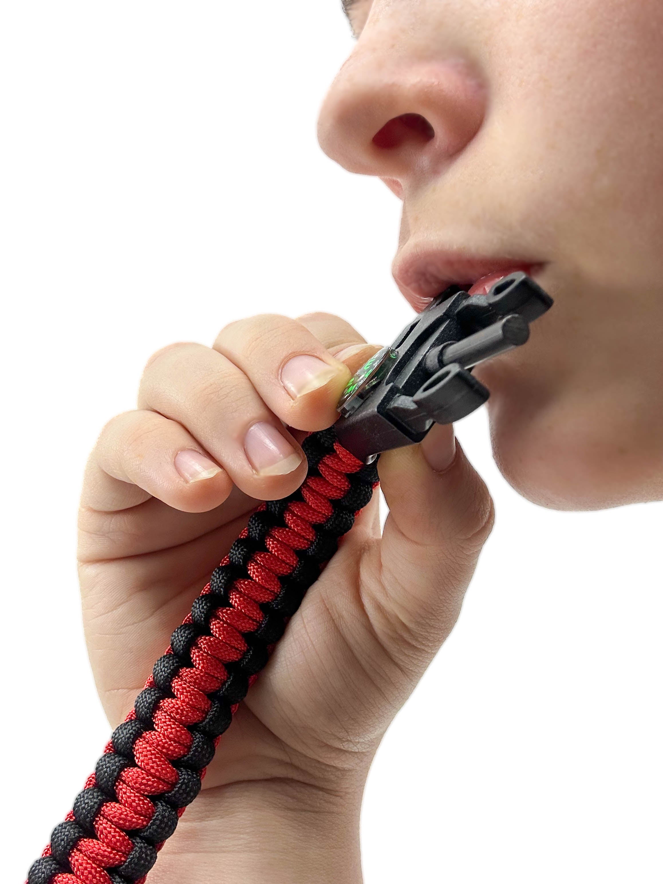 Orange Survival Bracelet 5-in-1 Multifunctional