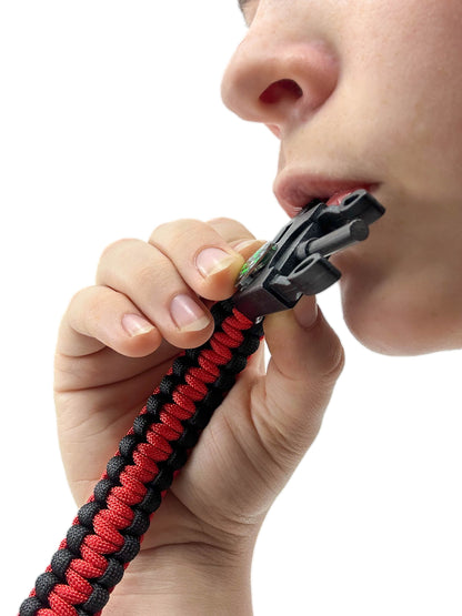 Orange Survival Bracelet 5-in-1 Multifunctional