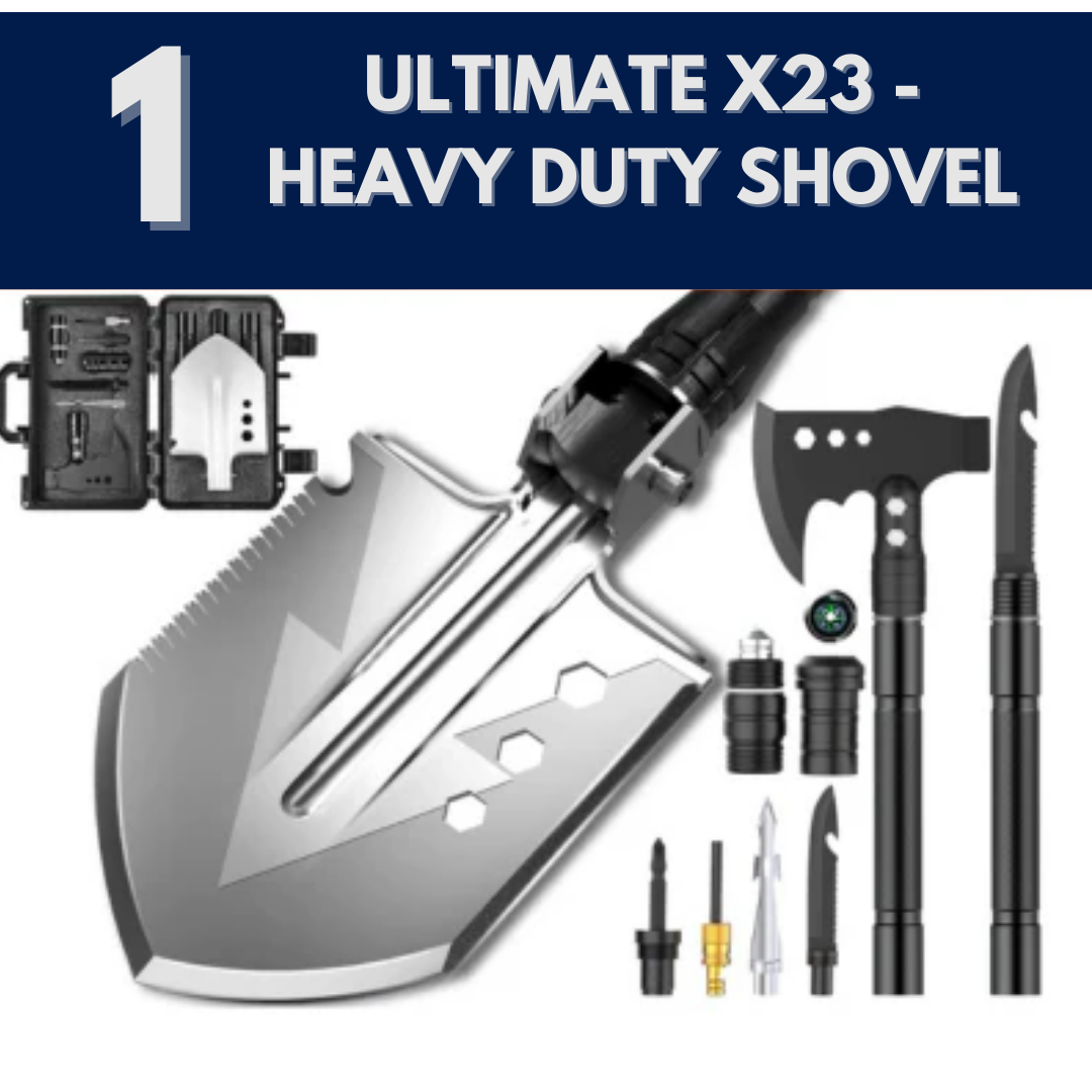Ultimate X23 - Heavy Duty Multifunction (23-in-1) Shovel V2